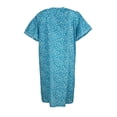 thumbnail image 3 of Sindrella Women's Cotton Blend Snap Front Duster Robe With Pocket - Blue Retro Flowers - Small, 3 of 4