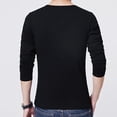 thumbnail image 4 of MYG Hommes Col Rond Manches Longues T-Shirts Décontracté Slim Fit T-shirt Fitness Sport Tops, 4 of 9
