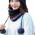 thumbnail image 3 of Maoww Ensemble de Bonnets d'Hiver pour Femmes Adultes Cyclisme Extérieur Course Bonnets Chauds Écharpe, 3 of 8