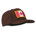 thumbnail image 5 of Canada Flag Embroidered Patch Cap - Brown OSFM, 5 of 5