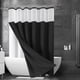 thumbnail image 4 of Juego de cortina de ducha 3 en 1 y forro transparente con 12 ganchos de acero inoxidable, tejido de poliéster resistente de doble cara para baño, impermeable y resistente al moho para uso, 4 of 8
