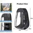 thumbnail image 4 of Windproof Rainproof Portable Pop Up Sports Tent Black Lightweight Shelter For Outdoor Sports Events Fishing Camping, 4 of 10