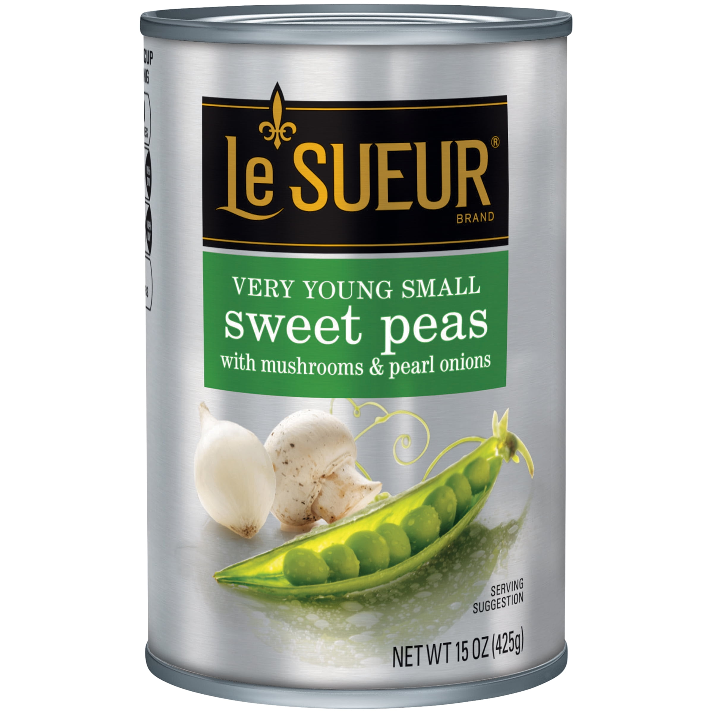 (5 pack) Le Sueur Very Young Small Sweet Peas with Mushrooms & Pearl Onions, 15 oz