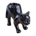 thumbnail image 2 of EWASWON Black Cat Candle Holder 2-Pack, Gothic Ceramic Tealight with Bat Wings, Spooky Halloween Shelf Decor, 2 of 6