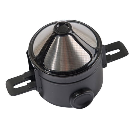 Squalise 1pc Coffee Dripper Stainless Steel Coffee Strainer Metal Coffee Filter