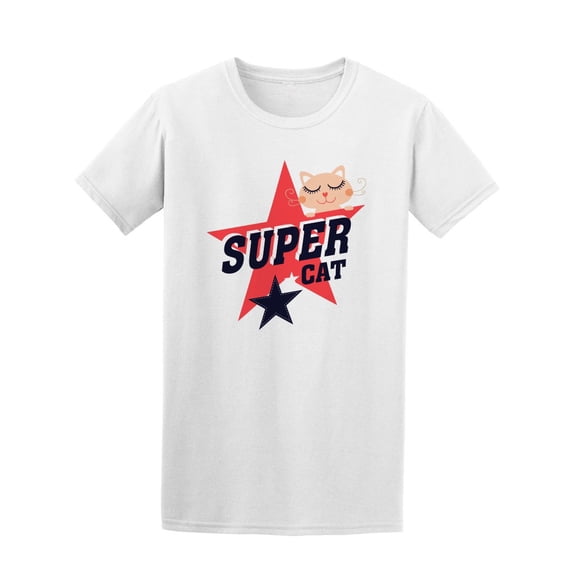 Cute Vintage Super Cat Tee Men's -Image by Shutterstock
