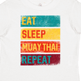thumbnail image 4 of Inktastic Eat Sleep Muay Thai Repeat Boys or Girls Toddler T-Shirt, 4 of 5