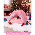 thumbnail image 2 of Carpa para cama de princesa para gato/cachorro SEIMMIE rosa, 2 of 7