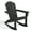 Black, variant on SERWALL Rocking Adirondack Chair, HDPE Outdoor Rocking Chair, All Weather Porch Rocking Chair for Patio, Black