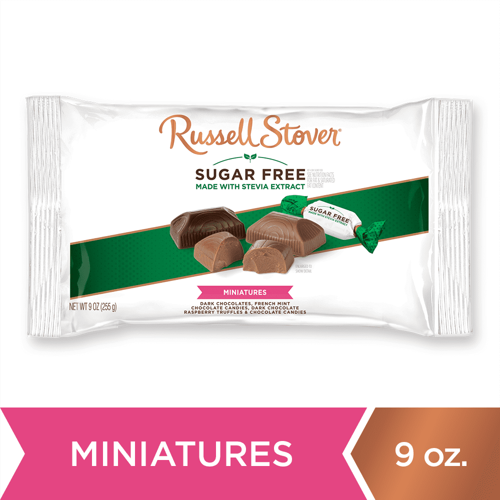Russell Stover Sugar Free Assorted Miniatures with Stevia Dark