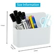 thumbnail image 7 of AGCAN Magnetic Pen Holder, Dry Erase Marker Holder for Whiteboard Fridge, Marker Organizer Locker Accessories, 2 Pack, White, 7 of 7