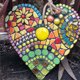 thumbnail image 3 of Resina en forma de corazón Escultura Cuarto de baño Decoración de la pared rústica Arte de la boda Decoración de artesanía Jardín Yard Patios Destacados para el hogar Regalos seitruly  HA028549-00B, 3 of 7