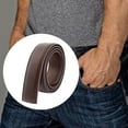 thumbnail image 3 of Leather Men Belt No Buckle for men without DIY Craft Projects Automatic Ratchet Buckles, 3 of 8