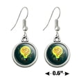 thumbnail image 4 of Electric Eel In Light bulb With Electricity Novelty Dangling Drop Charm Earrings, 4 of 4
