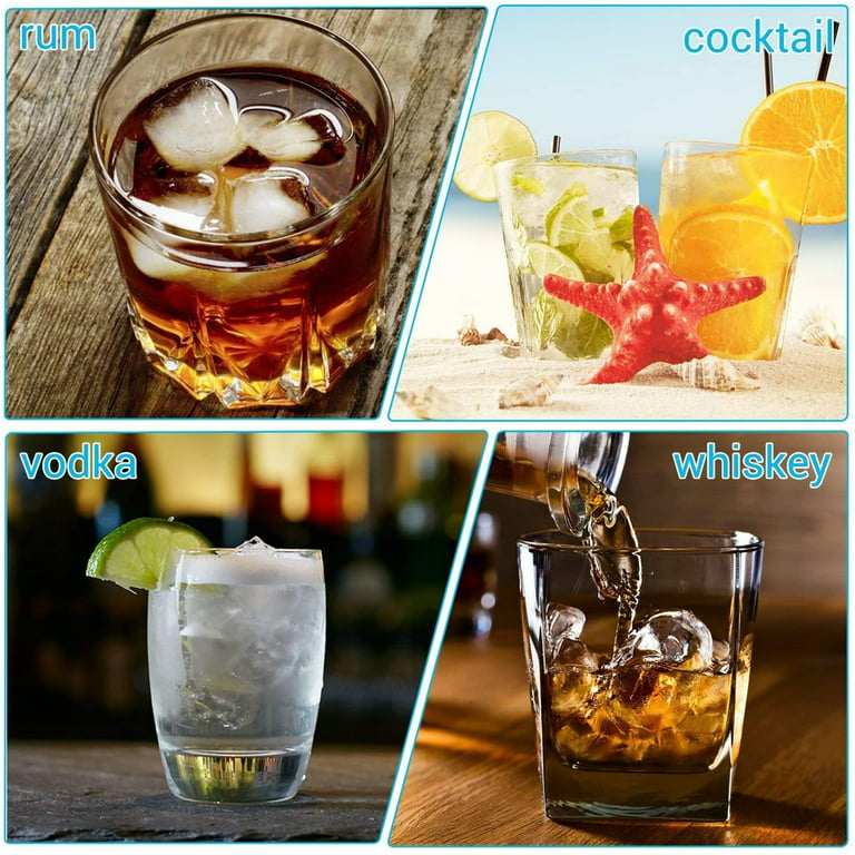 4 Cavity Whiskey Ice Cube Maker Mold Silicone Whiskey Cocktail DIY