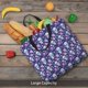 thumbnail image 5 of Fotbe Skull Purple Flower Bolsa Tote con Estampado para Mujer, Bolsos con Cremallera, Bolsa de Hombro Casual de Gran Capacidad con Bolsillos Internos, 5 of 7