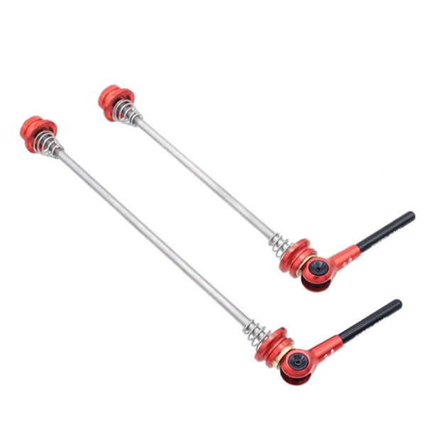 Scienceny EVERD, 1 par de palancas de liberación rápida para bicicleta, aleación de aluminio, bicicletas de montaña, eje delantero y trasero, pincho, Herramientas y ferretería Rojo Scienceny TO009091-01