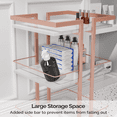 thumbnail image 2 of OmySalon Esthetician Cart with Wheels Utility Salon Rolling Trolley, Mobile Storage Organizer for Beauty Spa Cosmetology Massage, Tattoo Manicure Facial Tool Holder Station, 2 of 8