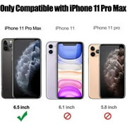 iPhone 11 Pro Max Heavy Duty Case {Shock Proof Case with 3 Layer Rubber, Shatter Resistant, [Tough Armour] Rugged Case Compatible for iPhone 11 Pro Max} Black