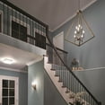 thumbnail image 5 of Modern Farmhouse Eight Light Chandelier in Distressed Antique Gray Finish Bailey Street Home 147-Bel-3329965, 5 of 6