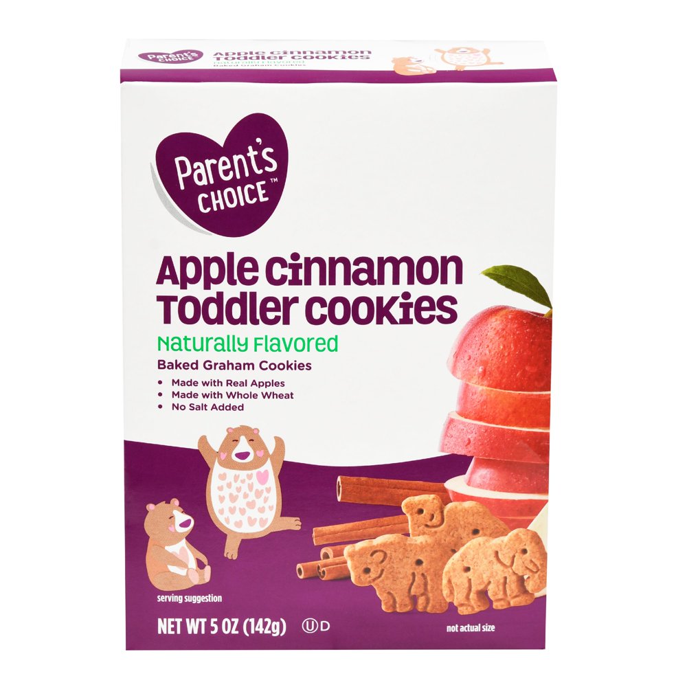 Parent's Choice Toddler Food, Apple Cinnamon Baby Snack, 5 oz Box