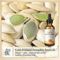 thumbnail image 3 of Cold-Pressed Organic Pumpkin Seed Oil for Hair Growth, Scalp Treatment for Stronger Thicker Hair, Suitable for Women & Men, 3 of 5