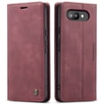 thumbnail image 2 of CaseMe Étui en Cuir For Google Pixel 9A, Étui Portefeuille à Rabat en Cuir avec Porte-Cartes, Fermeture Magnétique, Antichoc, Support, Étui de Protection pour Téléphone For Google Pixel 9A, Rouge Vin, For Google Pixel 9A, 2 of 12