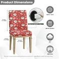 thumbnail image 6 of Xoenoiee Santa Claus Candy Print Dining Chair Slipcover Christmas Decoration Parsons Chair Furniture Protector Stretch Chair Covers for Dining Room, Restaurant, Kitchen, Party, 1 Set, 6 of 7