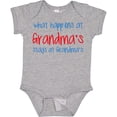 thumbnail image 3 of Inktastic What Happens at Grandma's Boys or Girls Baby Bodysuit, 3 of 5