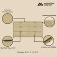 thumbnail image 4 of Grace Modern 60 Double Dresser with 6 Drawers in Natural Oak and Black, 4 of 10