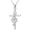 cross, variant on JKR Cross/Rose/Sunflower/Cat Music Note Necklace for Women 925 Sterling Silver Music Jewelry Valentines Day Gifts for Music Lover