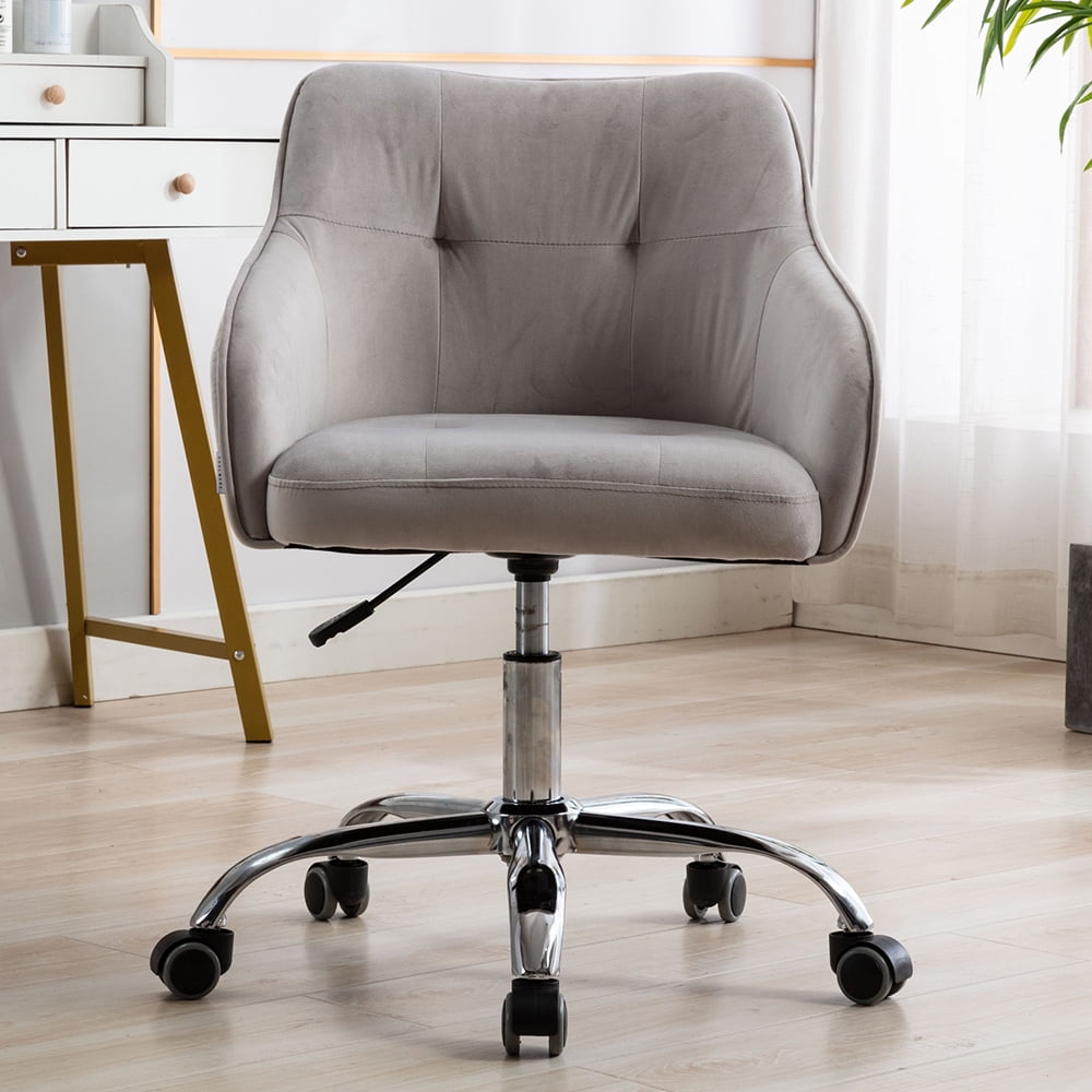 SEVENTH Office Chair with Velvet Upholstered Seat and Back, Office
