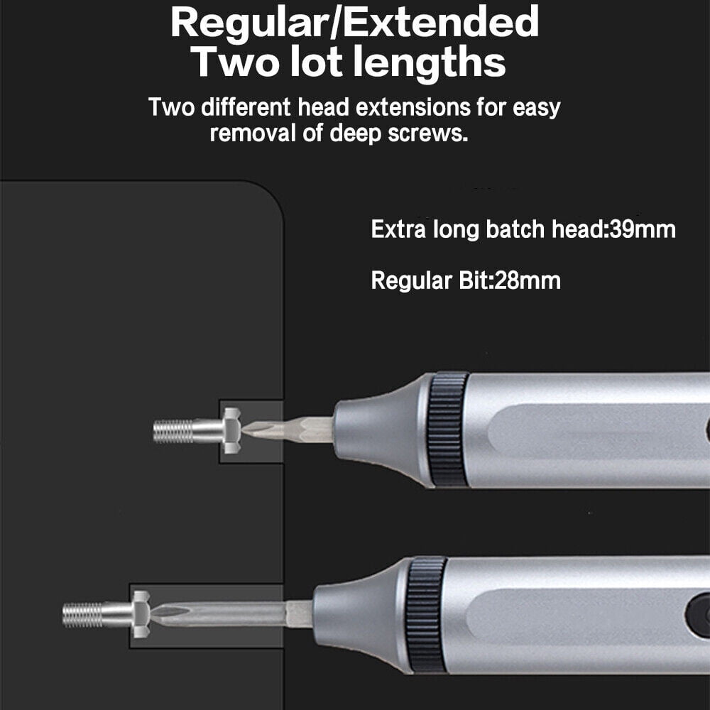 Soleiwear Mini Electric Screwdriver, Soleiwear Electric Screwdriver, Screwdriver 50 Bits Set, 52 IN 1 Mini Precision Electric Screwdriver Set Magnetic Cordless Screwdriver