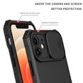 thumbnail image 6 of Decase For iPhone 12 (6.1 inch) Case,Slim Shockproof Kickstand Slide Camera Lens Protector Soft TPU Cover,Black, 6 of 10