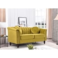 thumbnail image 4 of US PRIDE FURNITURE Hills Tufted Back Nailhead 61.4'' Loveseat-Yellow Green, 4 of 4