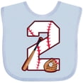 thumbnail image 3 of Inktastic Baseball Second Birthday- Two Years Old Boys or Girls Baby Bib, 3 of 4