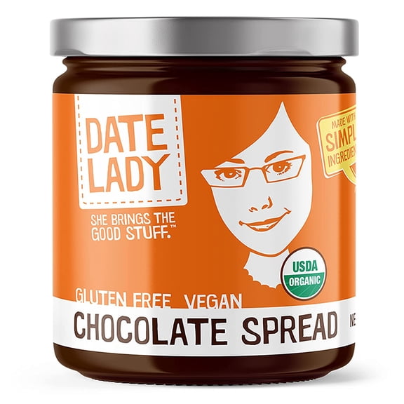 Date Lady Chocolate Date Spread | Vegan, Organic, No Added Sugar (1 Jar)