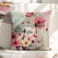 thumbnail image 5 of Dragonfly in the flower bushes Linen toss pillowcase Decoration pillowcase Gift preferred 24x24" Cushion cover 4 set Sofa pillowcase Sofa bedroom living room car, 5 of 7
