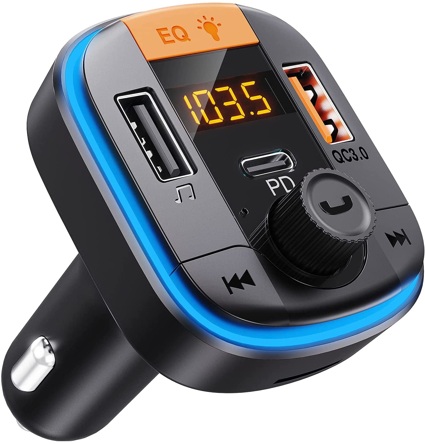 Handsfree Wireless Bluetooth FM Transmitter Car Kit Mp3 Player with USB C XUS 