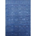 thumbnail image 1 of Ahgly Company Machine Washable Indoor Rectangle Industrial Modern Sapphire Blue Area Rugs, 4' x 6', 1 of 7