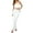 White, variant on Women Y2K Long Skirt Set 2 Piece V Neck Halter Crop Top Off Shoulder Slim Fit Tube Top Split Maxi Skirts Outfit