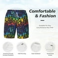 thumbnail image 5 of Balery Magical Mushrooms and Flowers Mens Swim Trunks Swim Shorts for Men Quick Dry Inseam Beach Shorts with Compression Liner Pocket-3X-Large, 5 of 9