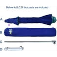 thumbnail image 2 of 7 Foot Heavy Duty HIGH Wind Beach Umbrella with sand anchor & Tilt pole Sun Shelter, UV 50+ Protection Outdoor Sunshade Umbrella with Carry Bag for Patio Garden Beach Pool Backyard Blue, 2 of 6