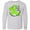 AC-Heather Grey, variant on Inktastic Love, Care, Cure Lymphoma Awareness Lime Green Ribbon Hearts Long Sleeve Youth T-Shirt