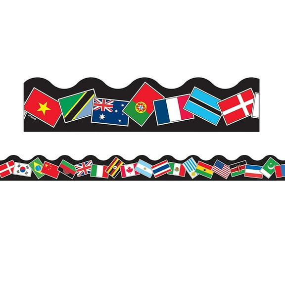 Trend Enterprises World Flags Terrific Trimmers T-91352