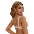 thumbnail image 4 of Unique Bargains Women's Push Up Underwire Seamless Soft Bras Beige 40 D, 4 of 6