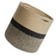 thumbnail image 3 of Ceta de almacenamiento de canasta de canasta de almacenamiento de 1 PC Sundries Canasta de canasta casera (negro amarillo), 3 of 8