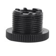 thumbnail image 1 of Mic Thread Screw Adapter, Screw Adapter Portable Shock Proof Knurled Microphone Outer Flange Design  For Microphone Stand 5/8 For 5/8" Male To 3/8" Female, 1 of 8