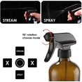 thumbnail image 2 of Zshan Spray Bottle 480ml Amber Glass Spray Bottle - Refillable with Trigger Sprayers, Cap and Labels - For Essential Oils, Spritzers (2 PCS), 2 of 5