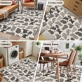 thumbnail image 5 of Black Cat Area Rugs 4'x6', Washable Small Throw Rugs for Office Bathroom, Rustic Striped Geometric Abstract Indoor Outdoor Rug Non-Slip Low Pile Carpet Runner Reversible Floor Mats, 5 of 8